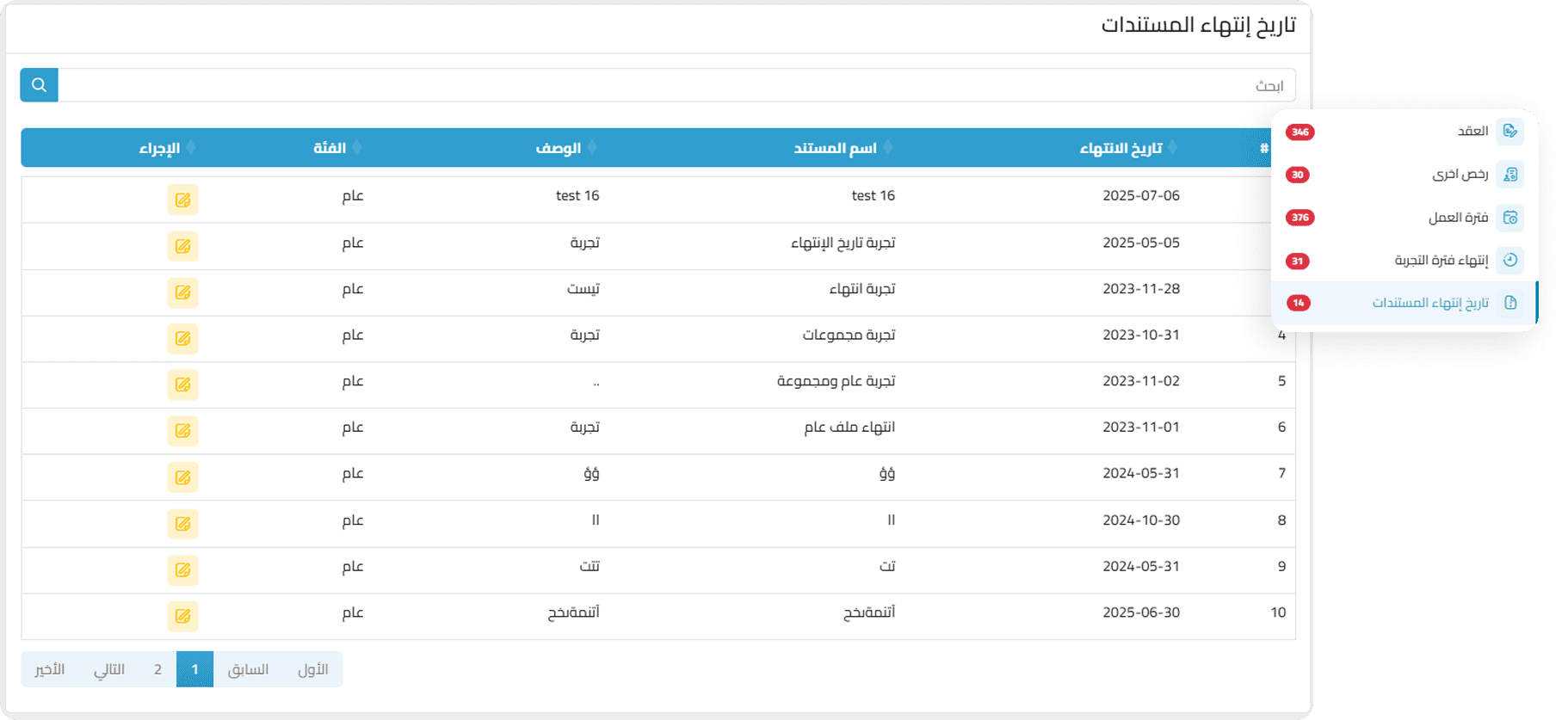 reports and notigication