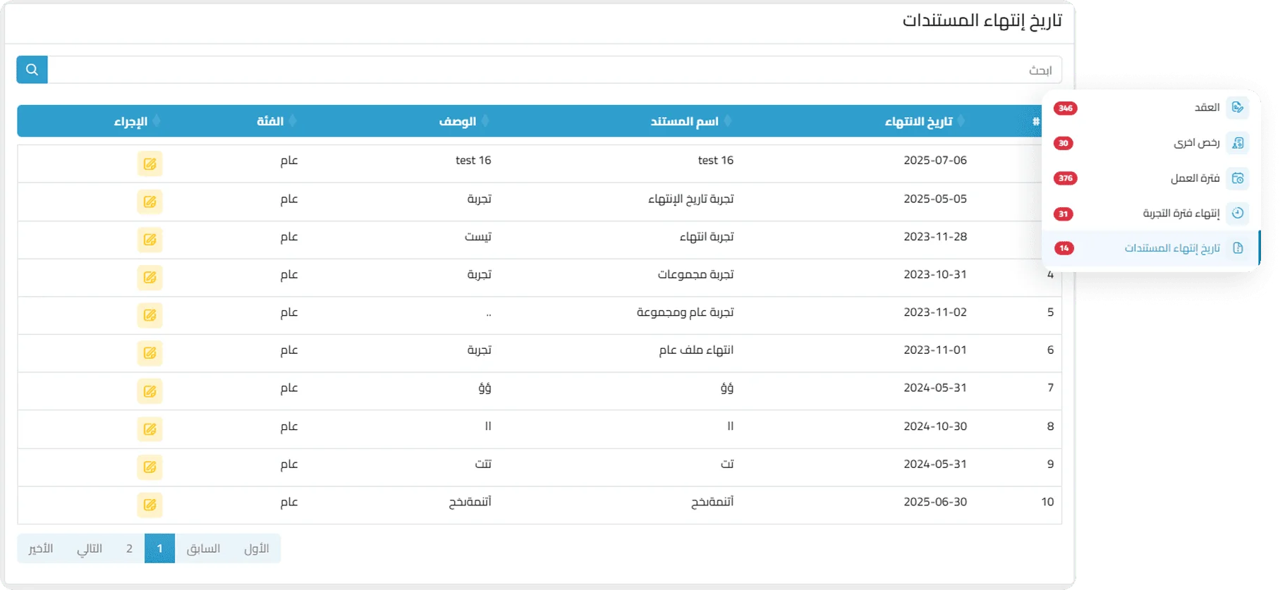 reports and notigication